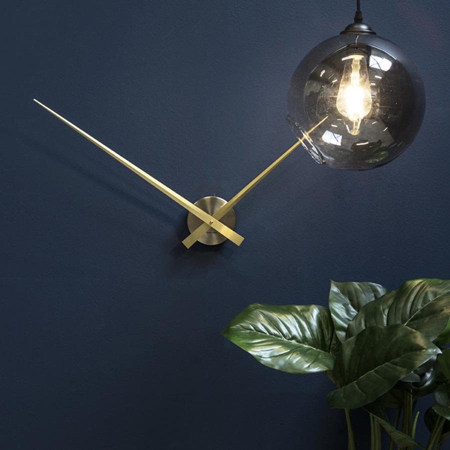 Karlsson Little Big Time Wall Clock - Large Gold (77.5cm) | Koop.co.nz