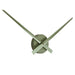 Karlsson Little Big Time Wall Clock - Large Metallic Dark Green (77.5cm) | Koop.co.nz
