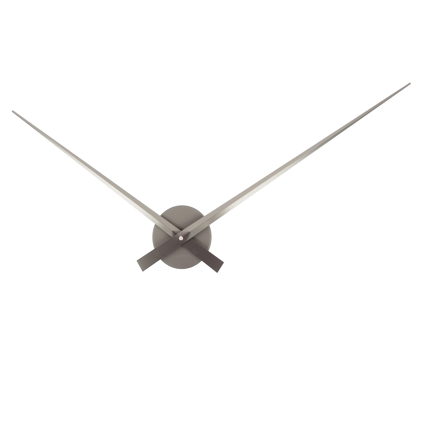 Karlsson Little Big Time Wall Clock - Large Metallic Dark Grey (77.5cm) | Koop.co.nz