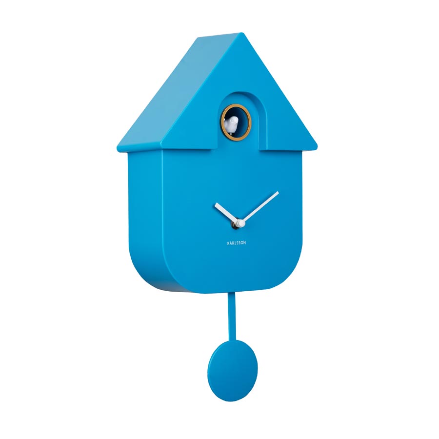 Karlsson Modern Cuckoo Wall Clock - Bright Blue | Koop.co.nz