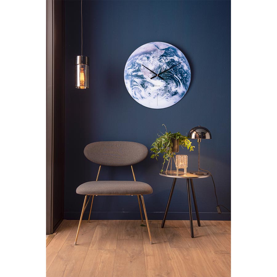 Karlsson Glass Earth Clock (60cm) | Koop.co.nz