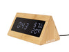 Karlsson Triangle Digital USB Alarm Clock - Bamboo | Koop.co.nz
