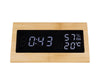 Karlsson Triangle Digital USB Alarm Clock - Bamboo | Koop.co.nz