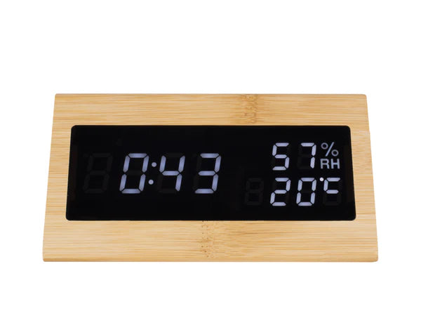 Karlsson Triangle Digital USB Alarm Clock - Bamboo | Koop.co.nz