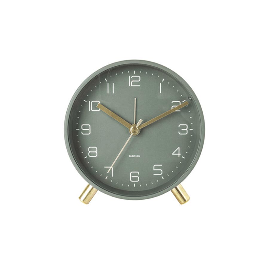 Karlsson Lofty Alarm Clock with Light - Green | Koop.co.nz