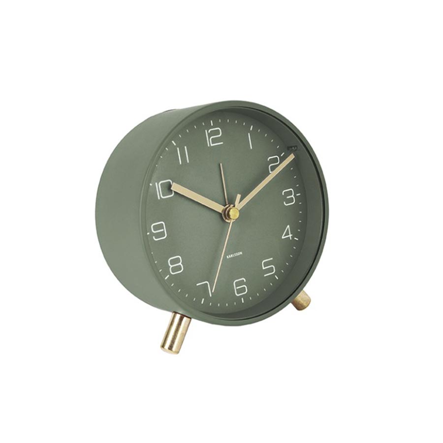 Karlsson Lofty Alarm Clock with Light - Green | Koop.co.nz