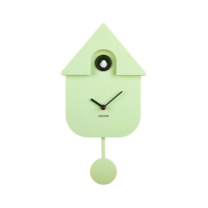 Karlsson Modern Cuckoo Wall Clock - Soft Green | Koop.co.nz
