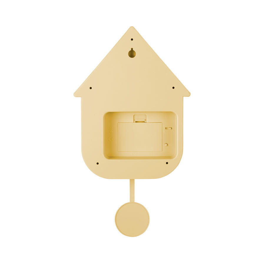 Karlsson Modern Cuckoo Wall Clock - Soft Yellow | Koop.co.nz