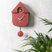 Karlsson Modern Cuckoo Wall Clock - Red Ochre | Koop.co.nz