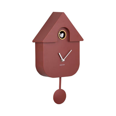 Karlsson Modern Cuckoo Wall Clock - Red Ochre | Koop.co.nz