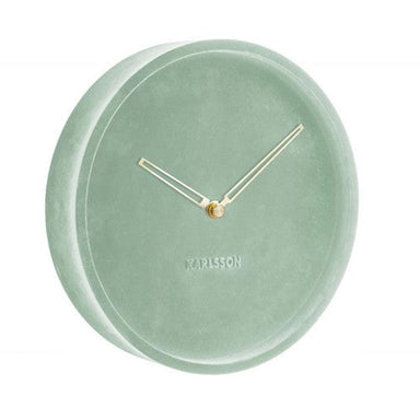Karlsson Lush Velvet Wall Clock - Grayed Jade (30cm) | Koop.co.nz