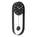 Karlsson Charm Pendulum Wall Clock - Black | Koop.co.nz