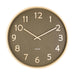 Karlsson Pure Wood Grain Wall Clock - Medium Moss Green (40cm) | Koop.co.nz