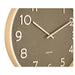 Karlsson Pure Wood Grain Wall Clock - Medium Moss Green (40cm) | Koop.co.nz