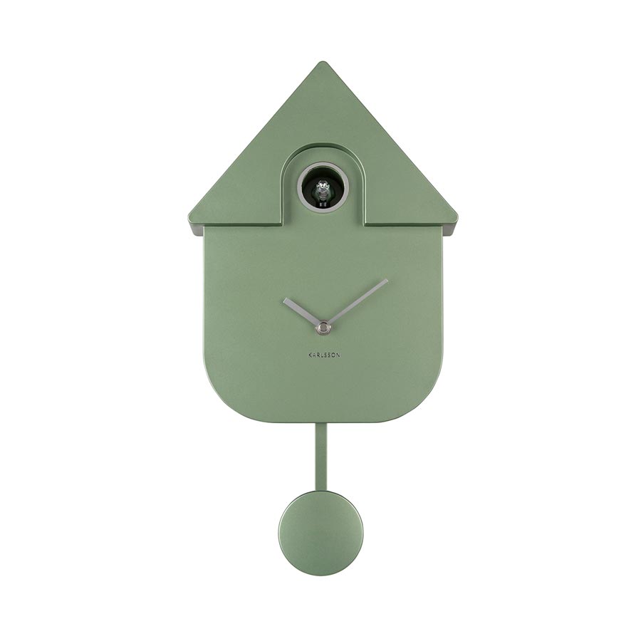 Karlsson Modern Cuckoo Wall Clock - Metallic Dark Green | Koop.co.nz