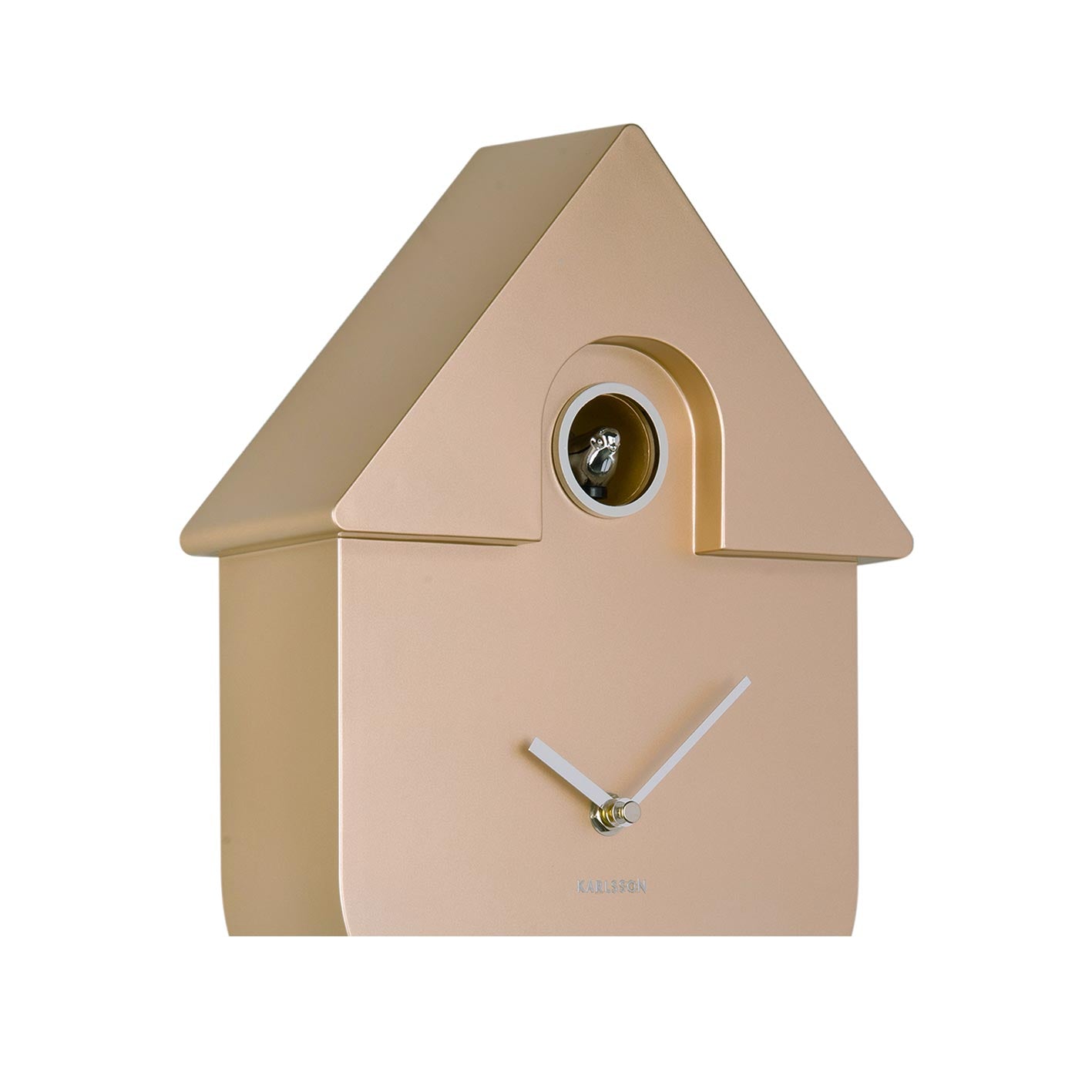 Karlsson Modern Cuckoo Wall Clock - Metallic Rose Gold | Koop.co.nz