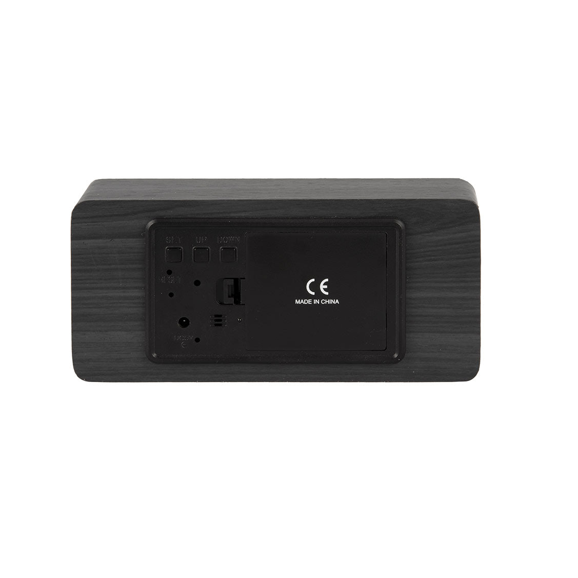 Karlsson Copper Mirror USB Alarm Clock - Black Wood | Koop.co.nz