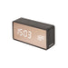 Karlsson Copper Mirror USB Alarm Clock - Black Wood | Koop.co.nz