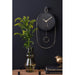 Karlsson Swing Pendulum Wall Clock - Black Wood | Koop.co.nz