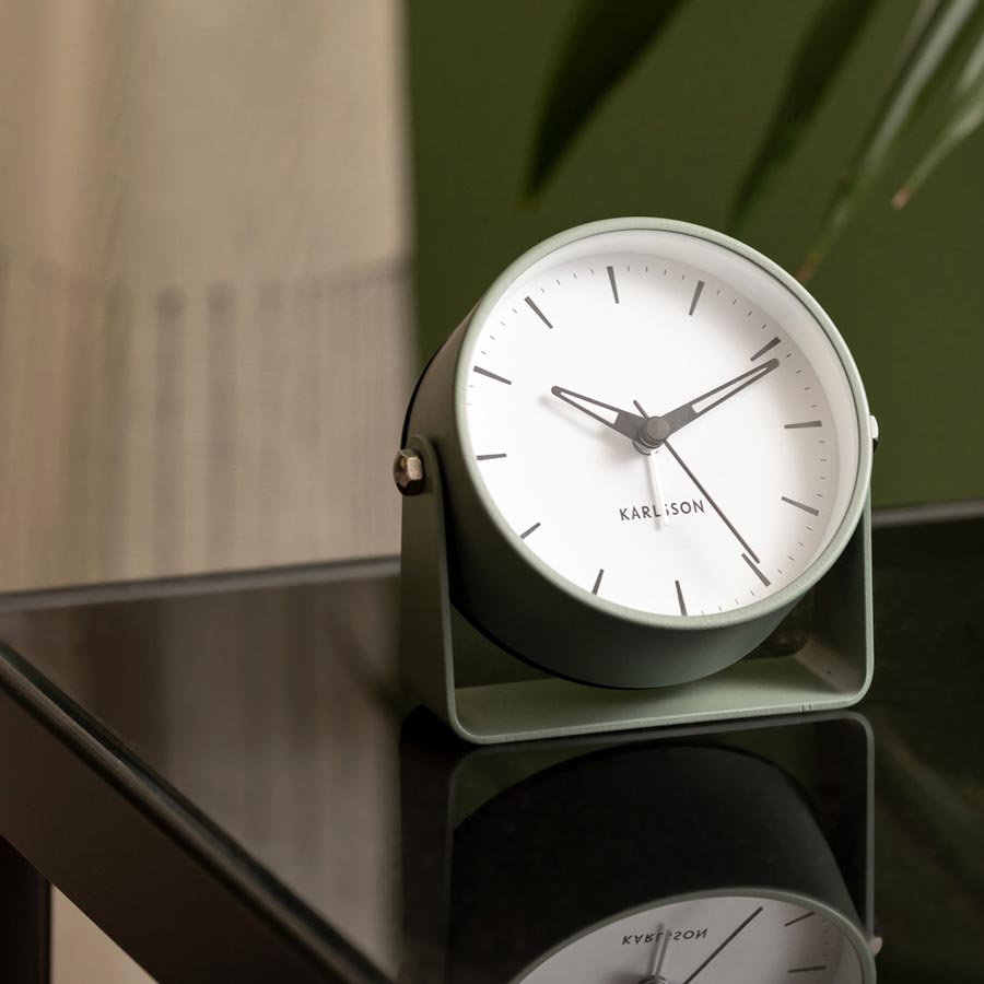 Karlsson Calm Alarm Clock - Grayed Jade | Koop.co.nz