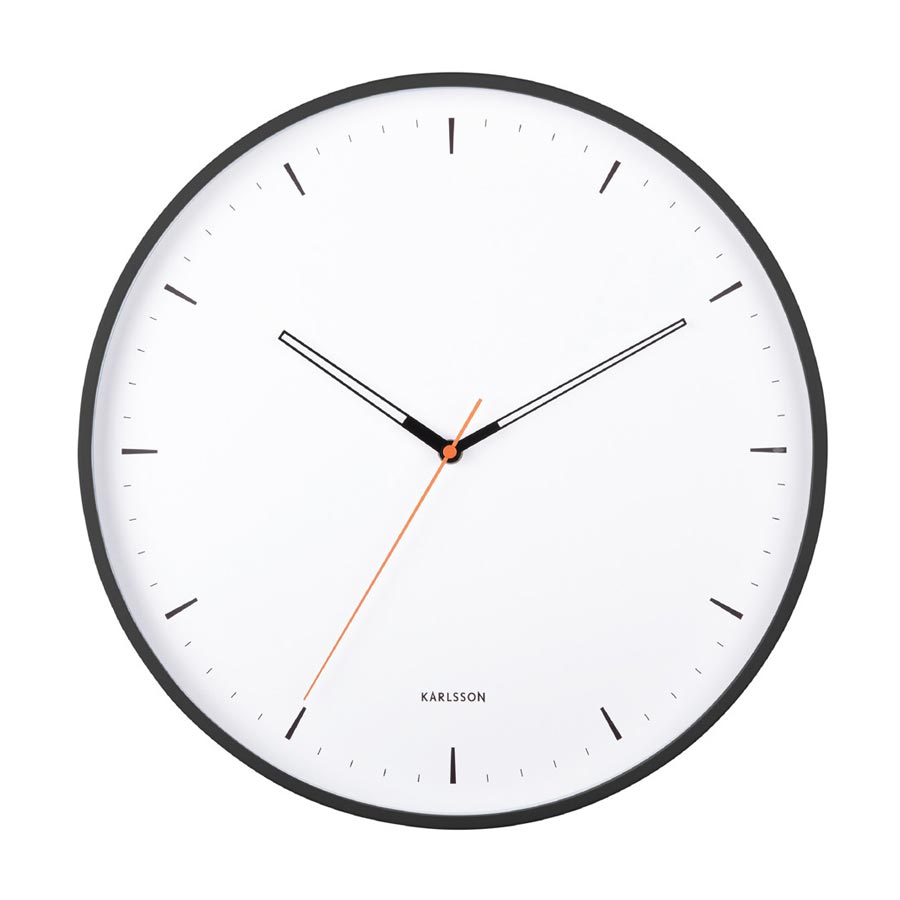 Karlsson Calm Wall Clock - Black (40cm) | Koop.co.nz