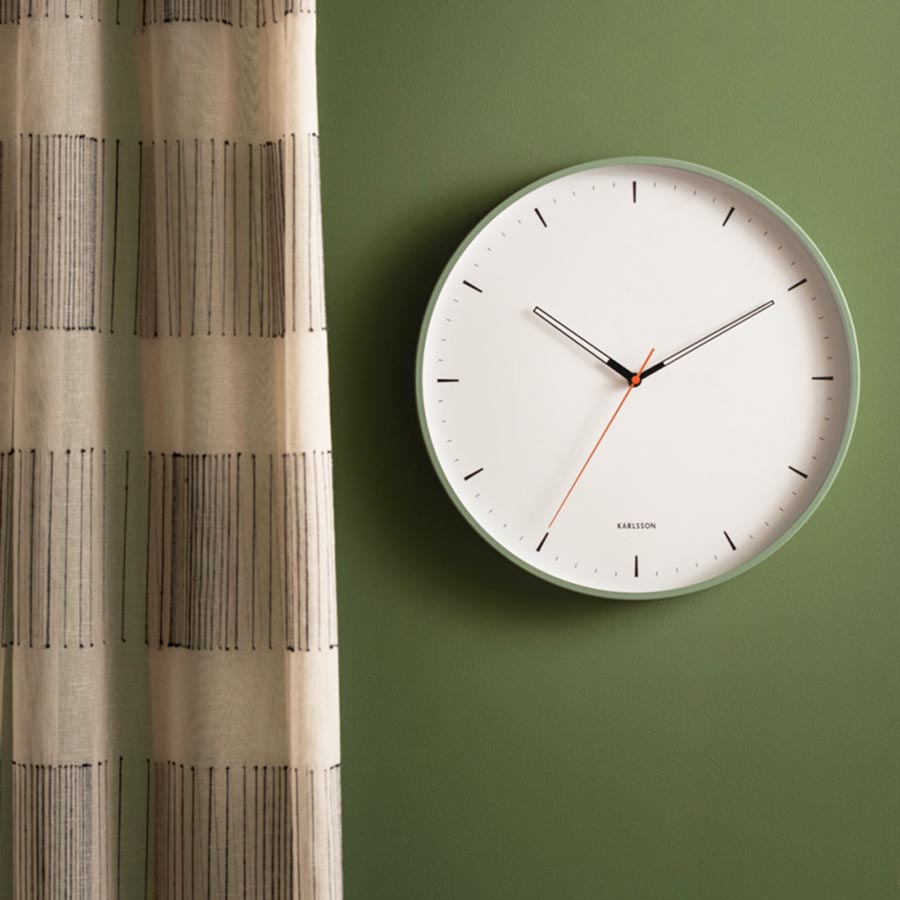 Karlsson Calm Wall Clock - Grayed Jade (40cm) | Koop.co.nz