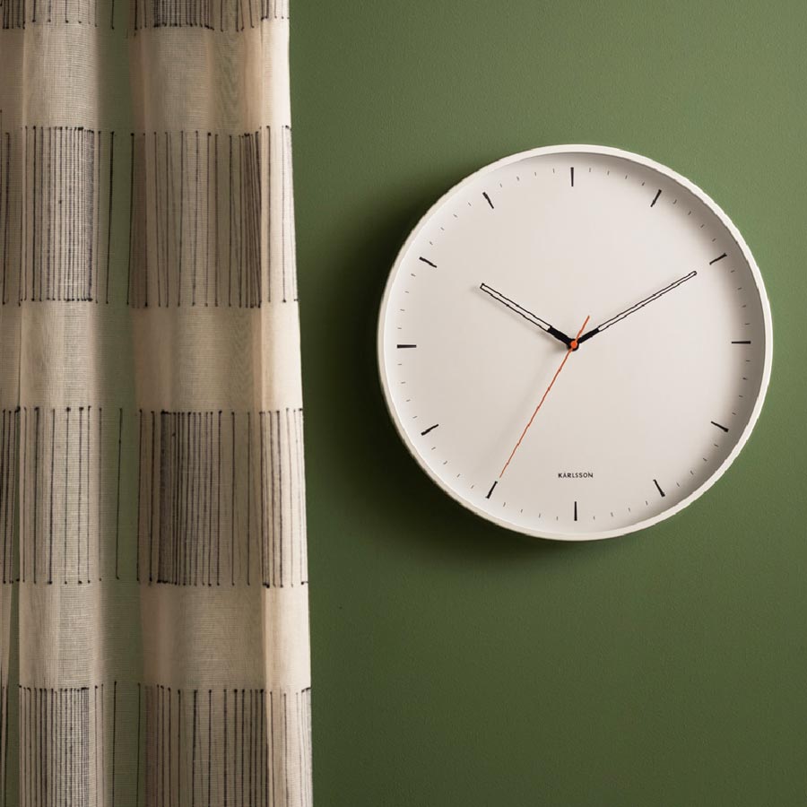 Karlsson Calm Wall Clock - White (40cm) | Koop.co.nz