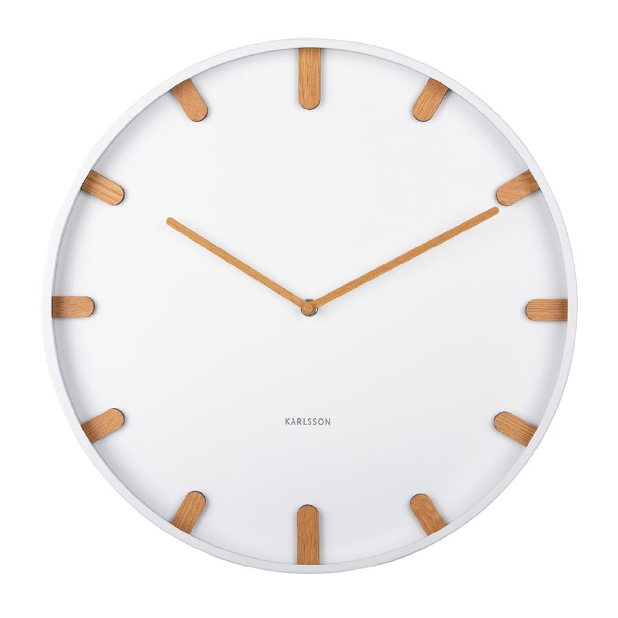 Karlsson Grace Wall Clock - White (40cm) | Koop.co.nz