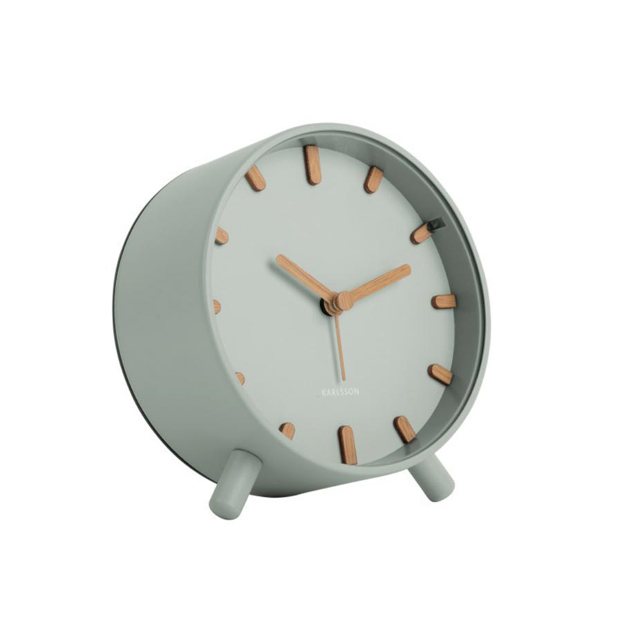 Karlsson Grace Alarm Clock with Light - Grayed Jade | Koop.co.nz