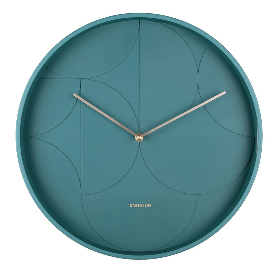 Karlsson Echelon Wall Clock - Blue (40cm) | Koop.co.nz