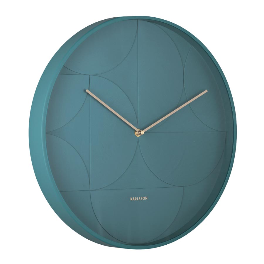 Karlsson Echelon Wall Clock - Blue (40cm) | Koop.co.nz
