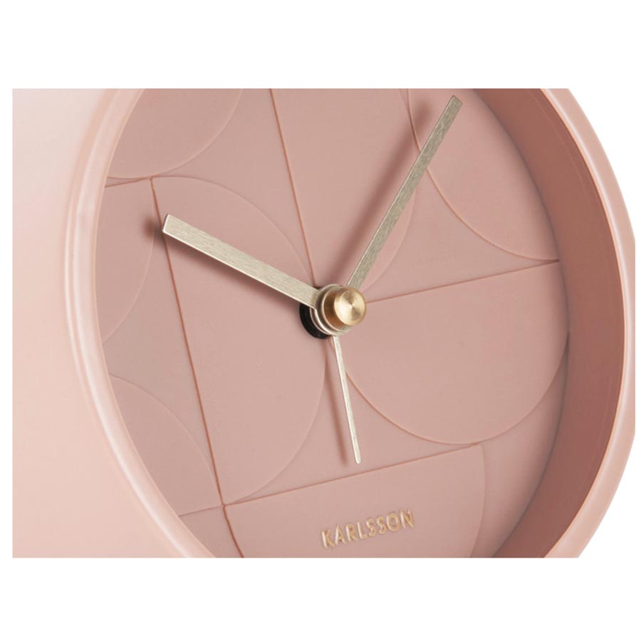 Karlsson Echelon Alarm Clock - Faded Pink | Koop.co.nz