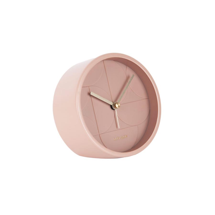 Karlsson Echelon Alarm Clock - Faded Pink | Koop.co.nz