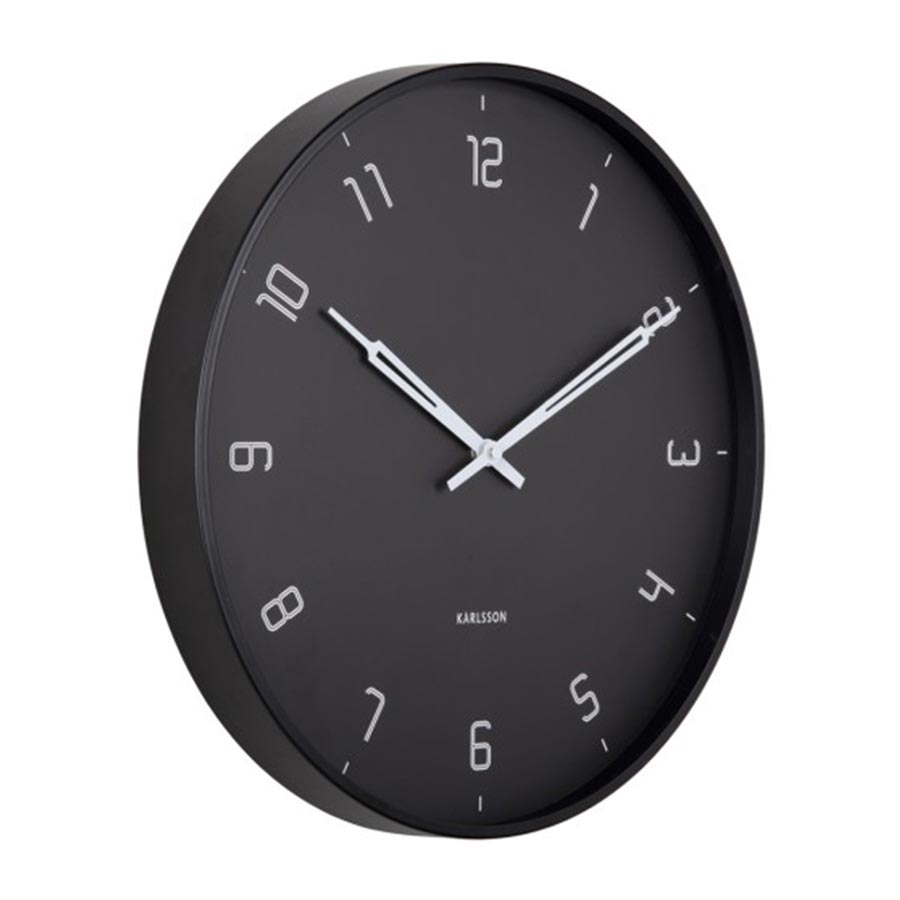 Karlsson Stark Wall Clock - Black (40cm) | Koop.co.nz