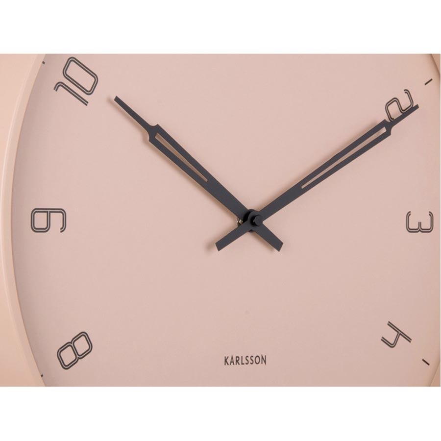 Karlsson Stark Wall Clock - Faded Pink (40cm) | Koop.co.nz