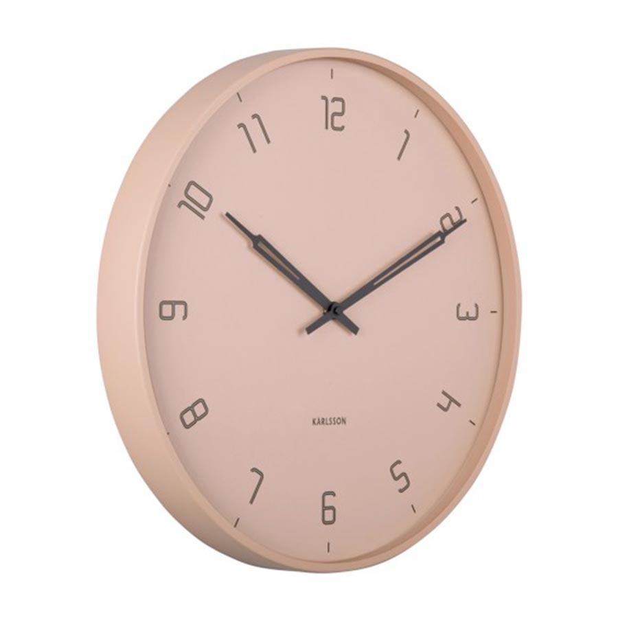 Karlsson Stark Wall Clock - Faded Pink (40cm) | Koop.co.nz