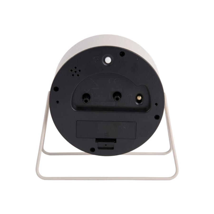 Karlsson Stark Alarm Clock with Light - Warm Grey | Koop.co.nz