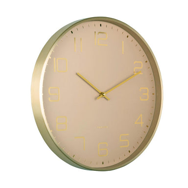Karlsson Elegance Glow Wall Clock - Soft Brown (40cm) | Koop.co.nz