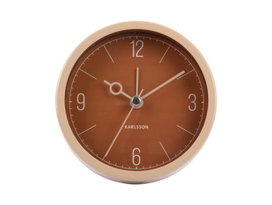 Karlsson Monocle Alarm Clock - Caramel Brown | Koop.co.nz