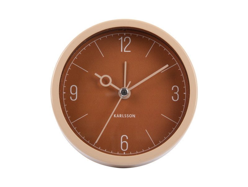 Monocle Alarm Clock - Caramel Brown