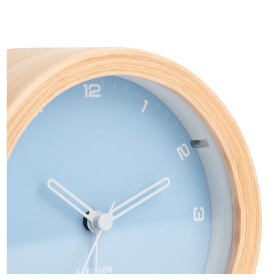 Karlsson Gentle Alarm Clock with Light - Soft Blue | Koop.co.nz