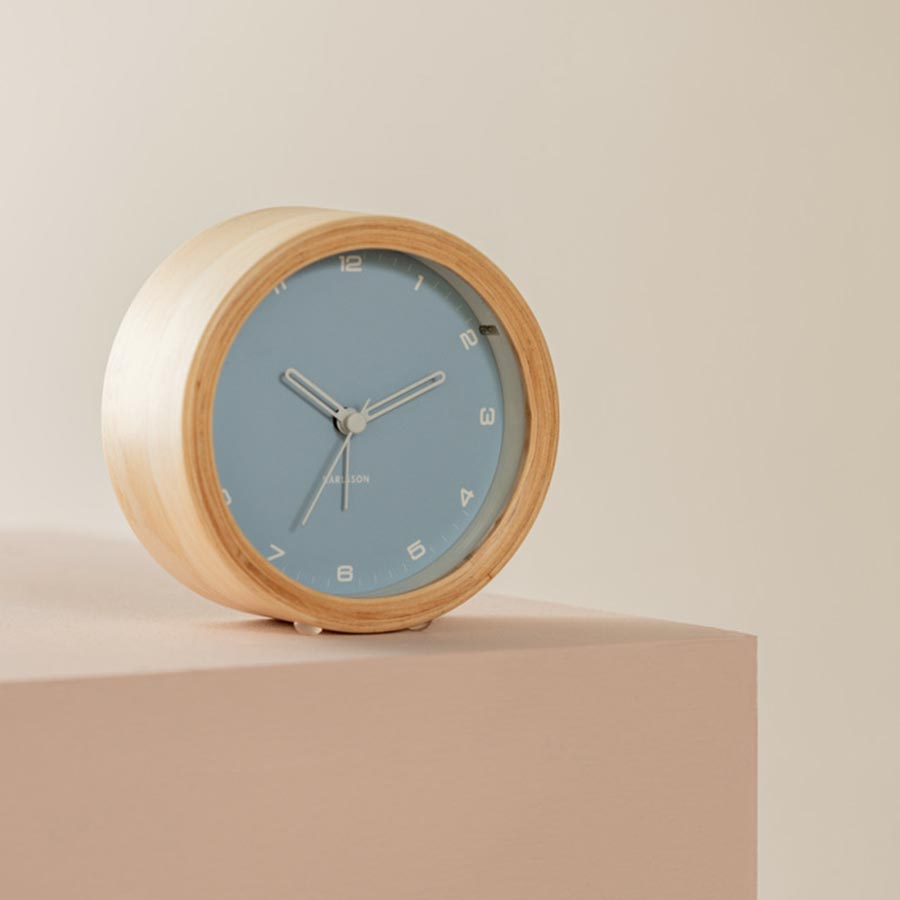 Karlsson Gentle Alarm Clock with Light - Soft Blue | Koop.co.nz