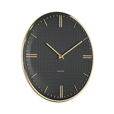 Karlsson Riqueza Wall Clock - Black (35cm) | Koop.co.nz