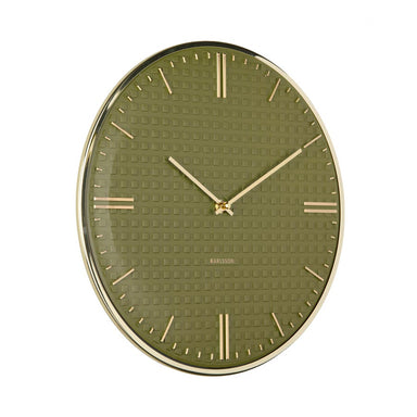 Karlsson Riqueza Wall Clock - Luxury Green (35cm) | Koop.co.nz