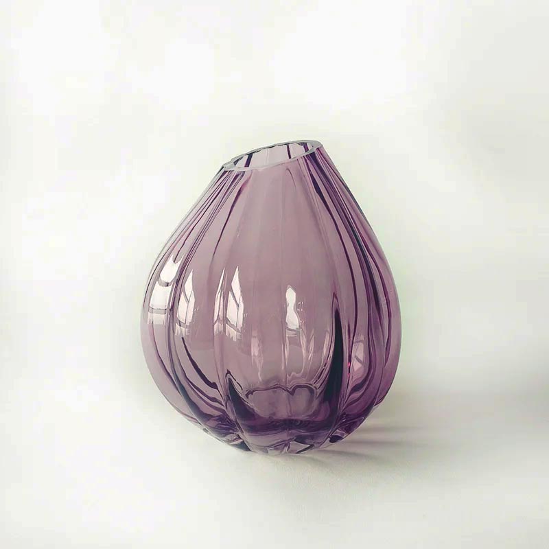 Millie Purple Glass Vase (16cm)