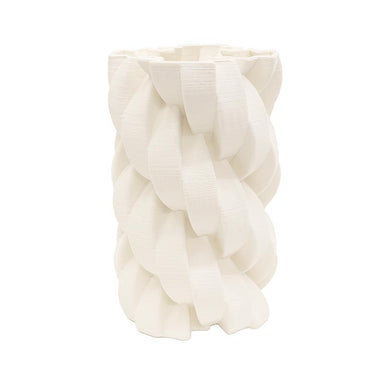 Le Forge 3D Printed Porcelain Vase - Overlap (31cm) | Koop.co.nz