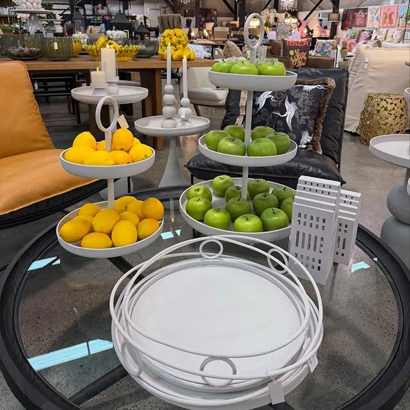 Le Forge Windsor Tray Set/2 - Concrete Grey | Koop.co.nz