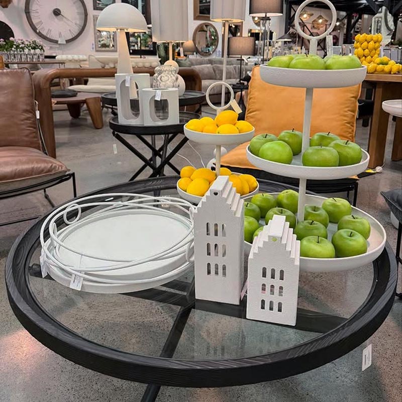 Le Forge Windsor Tray Set/2 - Concrete Grey | Koop.co.nz