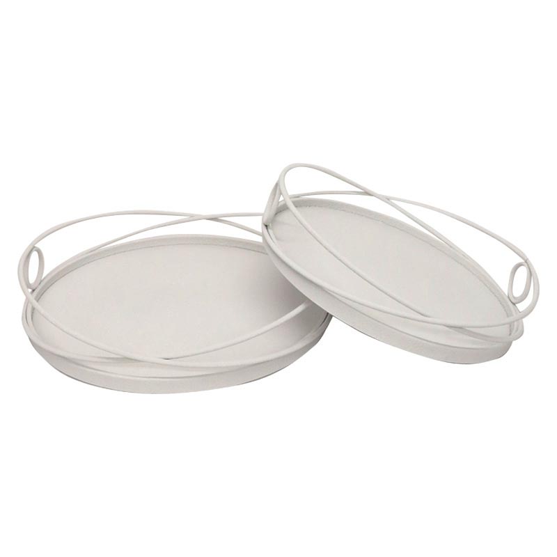 Le Forge Windsor Tray Set/2 - Concrete Grey | Koop.co.nz