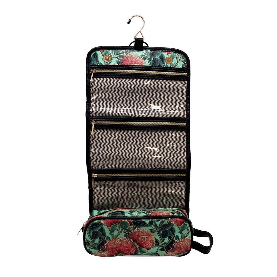 Great Barrier Hanging Toilet Bag - Pohutukawa